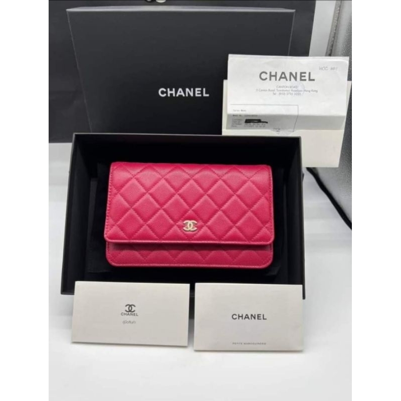 Chanel woc cavier microchip  red cherry 🍒