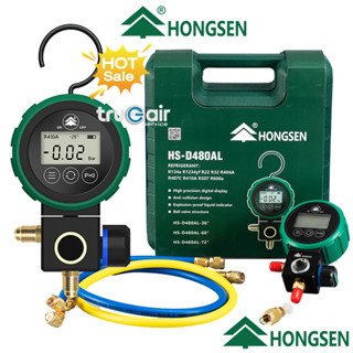 hongsen เกจเดี่ยว Digital วัดน้ำยาแอร์ HONGSEN Series-HS-D480AL60" 150cm.วัดน้ำยาได้ทุกระบบ