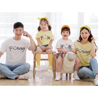 พร้อมส่ง 💕 เสื้อคู่ เสื้อครอบครัว เสื้อเด็ก FUNNY