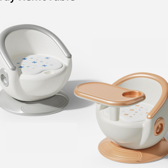 KUMALL เก้าอี้เด็ก เก้าอี้อเนกประสงค์สำหรับเด็ก โต๊ะทานอาหารและเก้าอี้ เบาะมีเสียง+ถาดใส่อาหาร เก้าอ