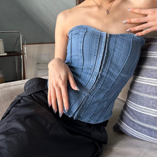 Fascinante.bkk - Denim Corset Top