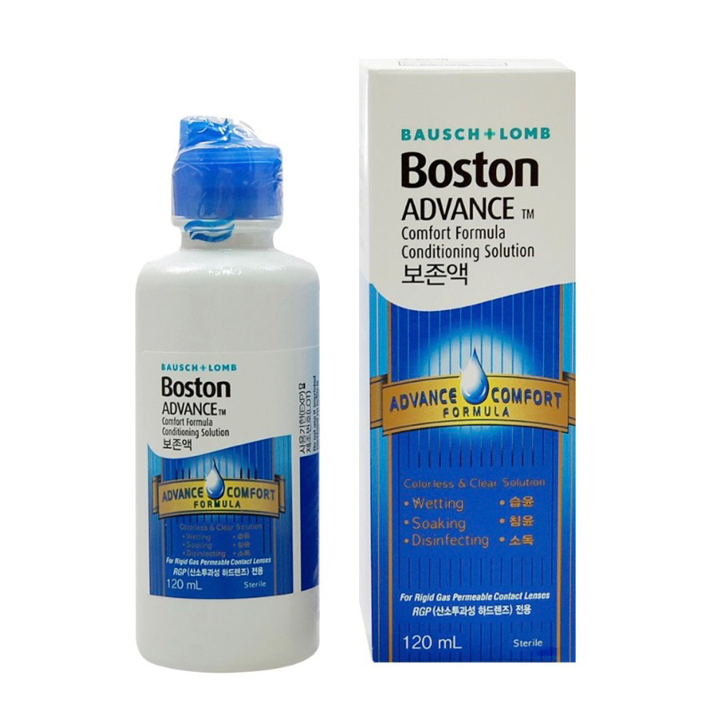 พร้อมส่งในไทย Bausch & Lomb Boston Advance Comfort Formula น้ำยาแช่คอนแทคเลนส์ สำหรับเลนส์ RGP