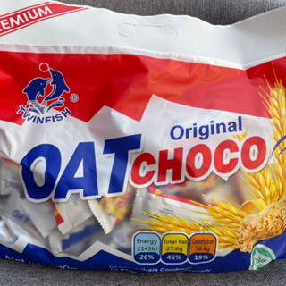 ข้าวโอ๊ตอัดแท่ง Oat Choco รส ออริจินัล (นม) ( 1 ลังมี 24 ถุง )