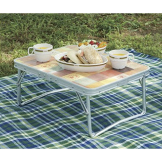 Coleman JP Mini Natural Mosaic Table โต๊ะพับ โต๊ะปิคนิค โคลแมน ขนาดเล็ก น้ำหนักเบา by Jeep Camping