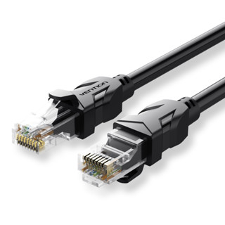 VENTION Round Cat.6 UTP Patch Cable Black 15M (5Y) (NWC-000118)