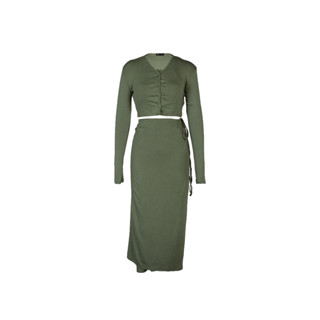 SHU APPAREL MIDI SKIRT SETS #2 - GREEN #F