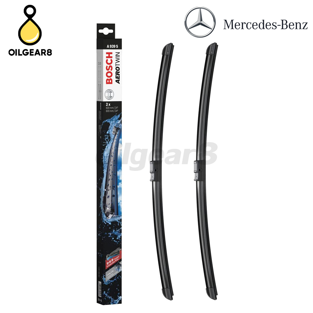 BENZ ใบปัดน้ำฝน BOSCH A939S 3397009087 รุ่น W204 W207 W212 W218 ขนาด 24/24 (นิ้ว) / เบอร์ 2048201245