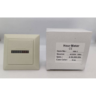 SPECIFICATION: HM-1   CE certificated Hours Run Panel Meter with Frequency of 50 or 6ime count ในไทย