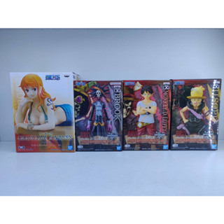 โมเดลฟิกเกอร์วันพีชของเเท้ จากค่ายbanprestoล็อตเเมวทองมือหนึ่งของใหม่ ONEPIECE FIGURE DXF Flim RED oโมเดลวันพีชของเเท้