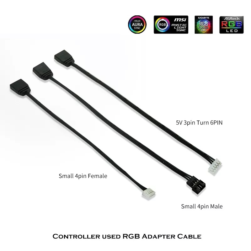 สายแปลง RGB HUB 6 Pin/4 Pin > 3 Pin สำหรับกล่อง Coolmoon