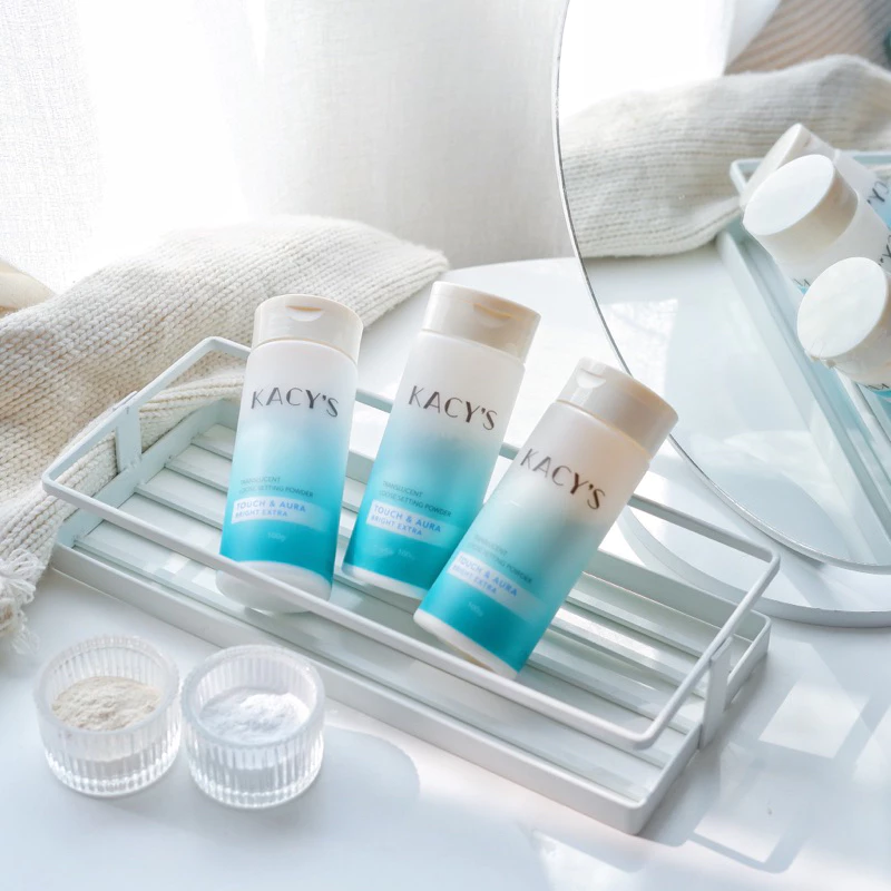 พร้อมส่ง!! แป้งฝุ่นหน้าเนียนเคซิส Kacy's เนื้อละเอียด คุมมัน ไม่หนักหน้า