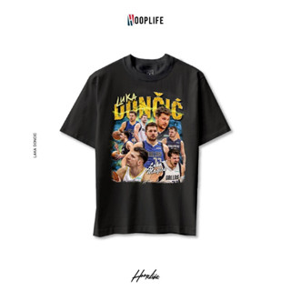 เสื้อยืดแฟชั่น เสื้อยืดแนวสตรีท HoopLife Luka Doncic Vintage Oversize Tee Bootleg Collection V.2