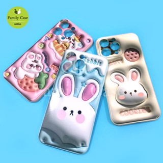 Oppo A15 A17 A78(5G) Reno 5(5G) Reno 7z(5G)เคสนิ่มสีพาสเทล TPU กันเลนส์กล้อง พิมพ์ลายการ์ตูน