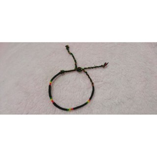 เชือกถักข้อมือข้อเท้าใยฝ้ายสีสวยสีไม่ตกใส่ทน เอาร้อยใส่หรือเ…