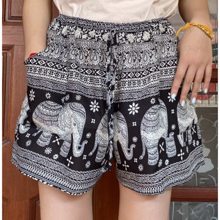 Elephant pants Thai pants Shorts Short Pant Elephant pant Elephant short กางเกงขาสั้น กางเกงลายช้าง