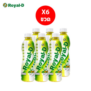 [แพ็ค6ขวด] เครื่องดื่มน้ำรอแยล-ดี รสผลไม้รวม Mixed Fruits Flavoured  Juice With Mineral Royal-D Brand (330มล