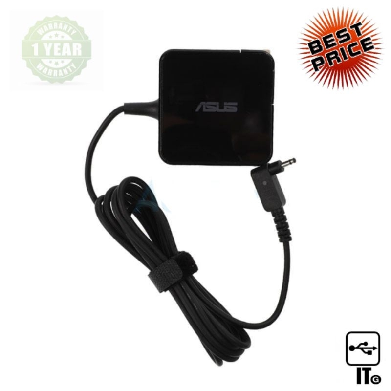 Adapter NB ASUS (L, 3.0*1.1mm) 19V (45W) 2.37A Slim GENUINE อะแดปเตอร์สำหรับแล็ปท็อป สายชาร์จ ประกัน