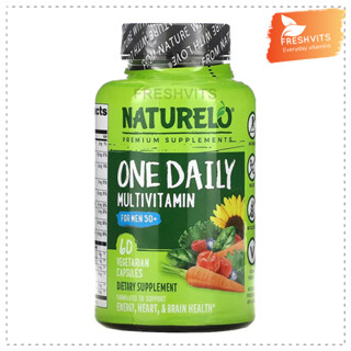 Naturelo,One Daily Multivitamin for Men 50+, 60 Vegetarian Capsules