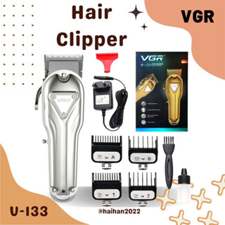 Professional Hair Clipper ปัตตาเลื่ยนตัดผมแบบไร้สาย VGR รุ่น V-133 สีทอง สีเงิน พร้อมส่ง