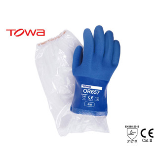 ถุงมือยาง PVC TOWA™ รุ่น OR657