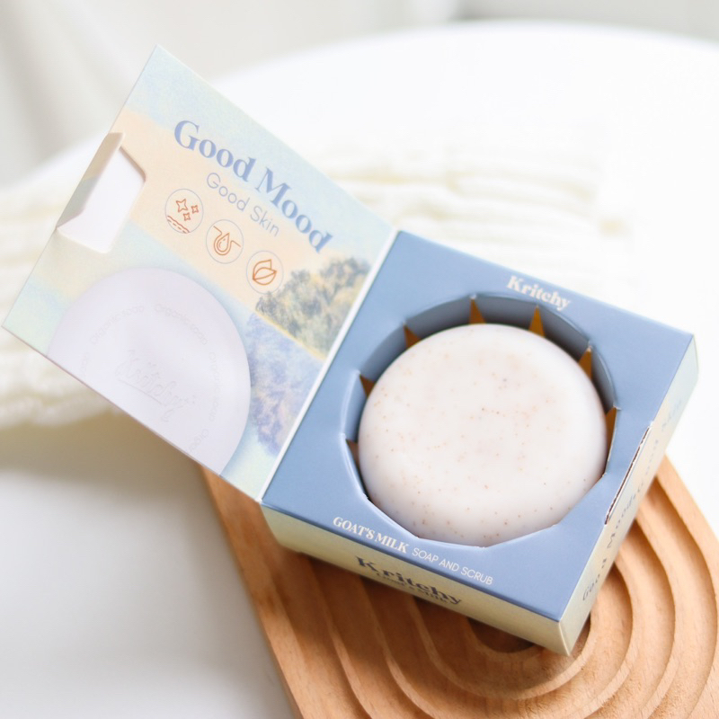 Kritchy goat’s milk soap & scrub สบู่ลดสิว รูปที่ 2