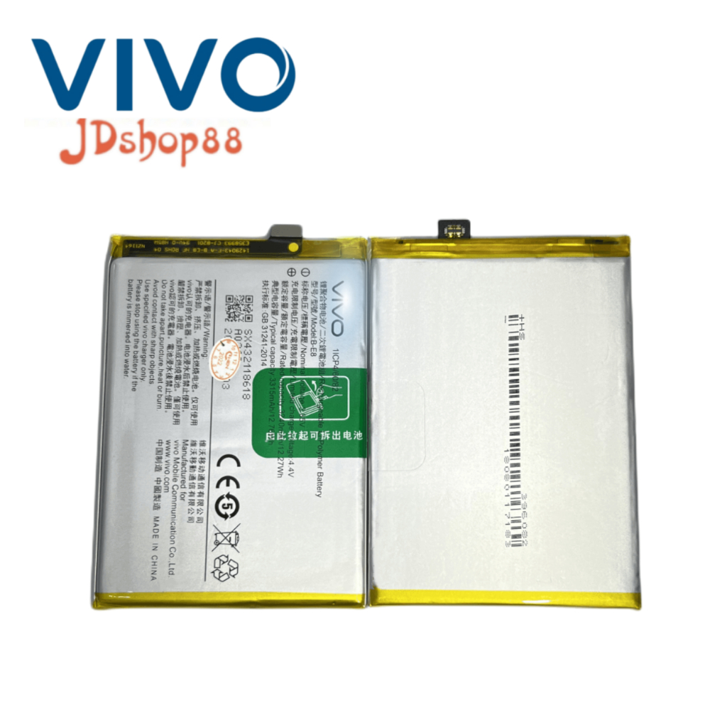 JD🔅แบตเตอรี่ แท้  Vivo V11i B-E8 แบต vivo model Vivo V11i Y97 Y97A 3,400 mAh