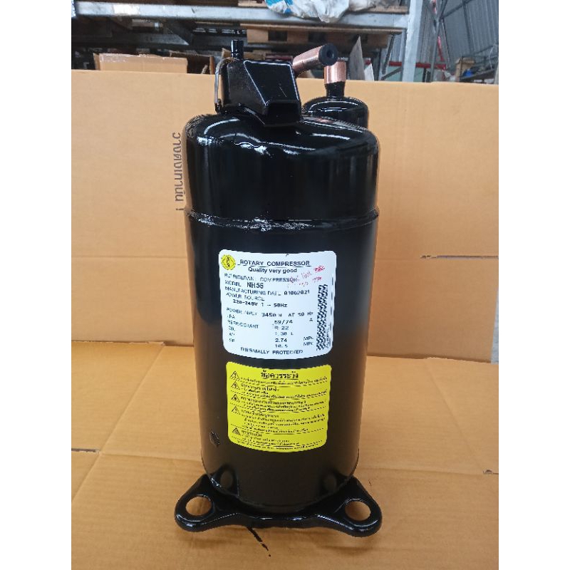 คอมเพรสเซอร์แอร์มือสอง ยี่ห้อ มิตซู รุ่น NH56 ขนาด 36000 btu น้ำยา R22