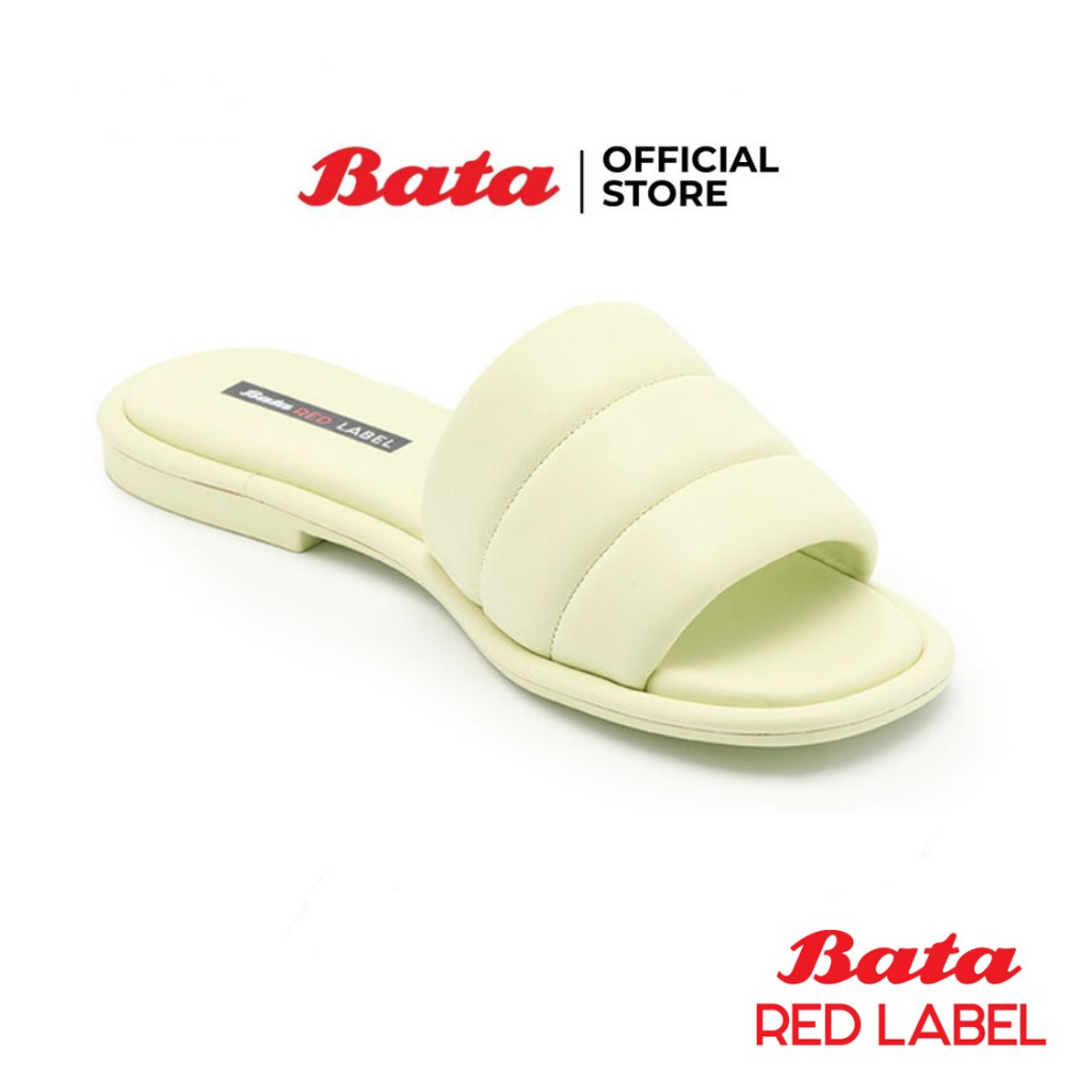 Bata บาจา Red Label รองเท้าแตะแบบสวมส้นแบน Sandals สำหรับผู้หญิง รุ่น Amy and Lee สีเขียว รหัส 56072