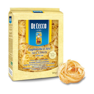 de cecco tagliatelle 500 กรัม .พาสต้าไข่ เบอร์304นำเข้าจากอิตาลี🇮🇹