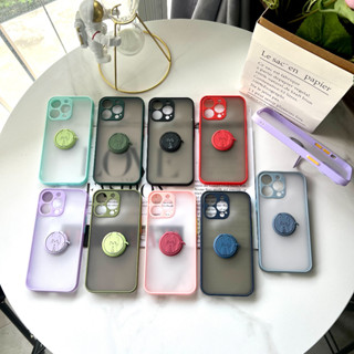 เคสกันรอยกล้อง เคสพร้อมขาตั้ง6G/6S 7plus 8plus SE 2020 6plus 11pro X/XS XR Xsmax 6sp เคสมีขาตั้งสวยๆ เคสกันกระแทก กันรอย