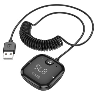 Hoco E65 Car Bluetooth Wireless FM Transmitte อุปกรณ์เชื่อมต่อสัญญาบลูทูธในรถยนต์