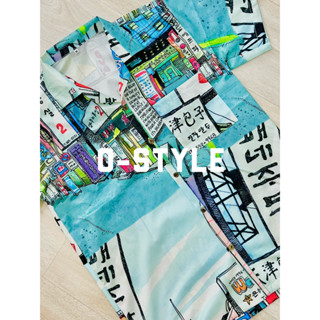 เสื้อฮาวาย ผ้าไหมอิตาลี H249