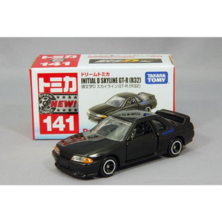 โมเดลรถเหล็ก Dream Tomica Initial D No.141 Skyline GT-R (R32) (First Lot)