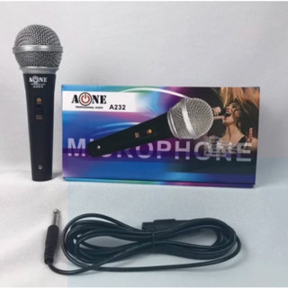 ไมค์สาย A-ONE  ไมค์คาราโอเกะ ไมค์โครโฟน  ไมค์ถือ ไมค์ร้องเพลง Microphone A-232