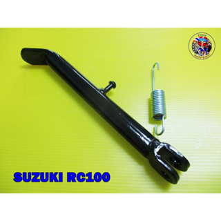 SUZUKI RC100 KICK SIDE STAND "BLACK" ขาตั้งข้างสีดำพร้อมสปริง