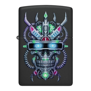 Zippo ไฟแช็กรุ่น 48516 Cyber Skull Design  ของแท้ รับประกันตลอดชีวิต นำเข้าและจำหน่ายโดยตัวแทนจำหน่าย