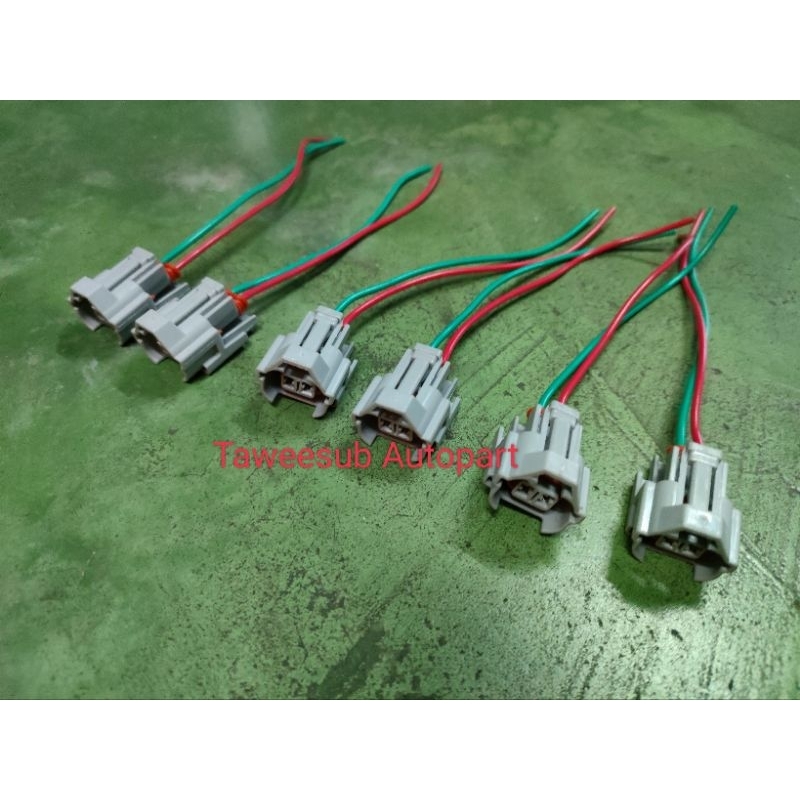 ปลั๊กหัวฉีด ดีแม็ก (4ตัว=1ชุด) D-MAX พร้อมเข้าหัวสายมียางกันน้ำ MC-2-7025G-M