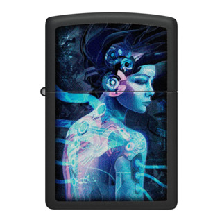 Zippo ไฟแช็กรุ่น 48517 Cyber Woman Design  ของแท้ รับประกันตลอดชีวิต นำเข้าและจำหน่ายโดยตัวแทนจำหน่าย