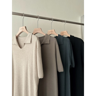 FADTHINGS - Jagabee collar knit dress (4 colors)