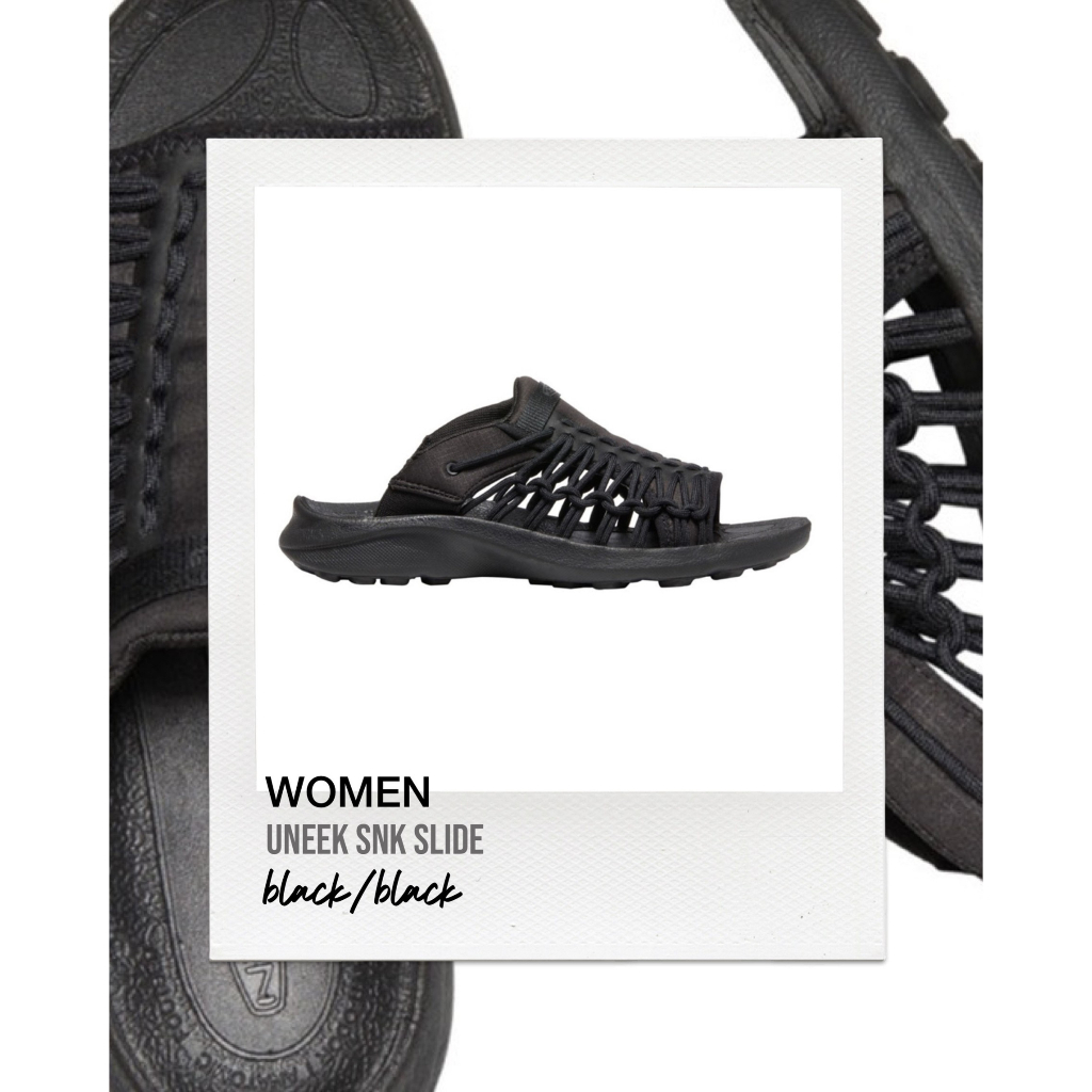 Keen รองเท้าผู้หญิง รุ่น Women's UNEEK SNK SLIDE (BLACK/BLACK)