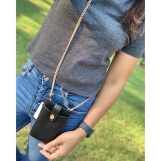 🔥💥งาน ShopNEW  COACH 93979 TURNLOCKCHAIN PHONE CROSSBODY- ใส่ไอโฟน13 ได้