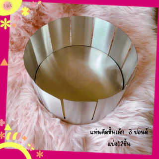 ที่ตัดแบ่งชิ้นเค้ก สแตนเลสแท้ 304 (food grade)ขนาด1-3ปอนด์