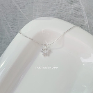 (เฉพาะจี้)Sweet Cz Pendant S925 | จี้ผีเสื้อ Sweet Cz เงินแท้92.5% ขนาด 6 มิล