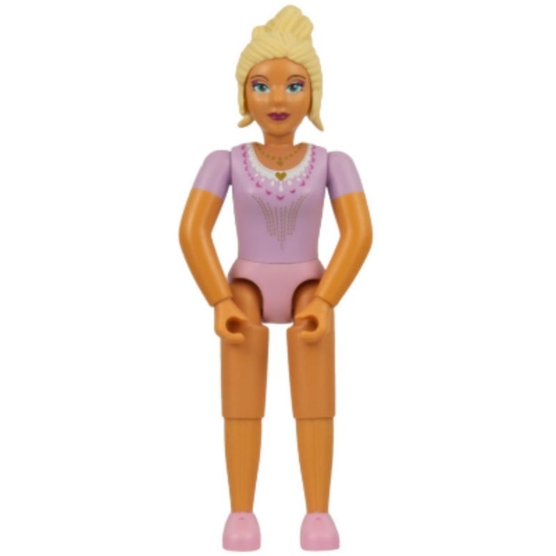 Lego Minifigure Belville belvfemale77 Belville Female - Queen with Clikits Lavender Top, Light Yello