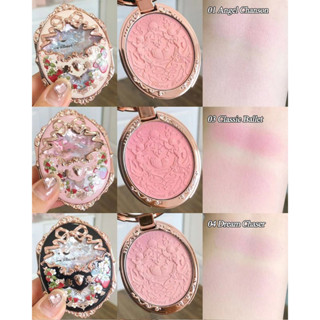 [PIKSKIN] แท้/ส่งไว💫Flower Knows Strawberry Rococo Series Embossed Blush บลัชออนเจ้าหญิง ศิลปะบนตลับสุดคลาสสิก