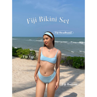 ‘FIJI’ Bikini (3 piece set) บิกินี่ผูกหลัง เอวกึ่งสูง ใส่ได้2แบบ