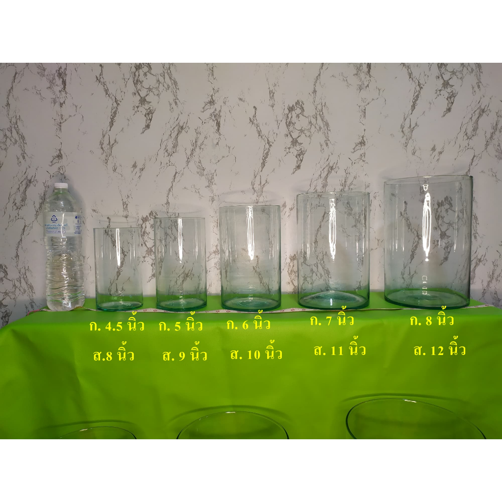 โหลแก้ว  (แตกเคลมได้) ขนาด 8, 9, 10 นิ้ว โหลใส่น้ำลำใย กระเจี๊ยบ น้ำหวาน  โหลใส่อาหาร  เครื่องดื่ม - รูปที่ 2