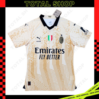 Ac Milan 2022/23 Gold Jersey เสื้อบอลเอซีมิลาน เกรดนักเตะ Player