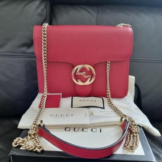 gucci interlocking woc8" สวยแท้100% อปก. แน่นๆ