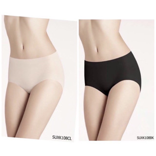 Sabina กางเกงชั้นใน Panty Seamless รุ่น Soft Collection รหัส SUXK108 สีดำ และเนื้ออ่อน